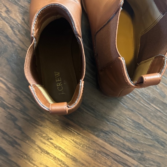 J. Crew Tan Vegan Faux Leather Ankle Boots - Picture 7 of 16